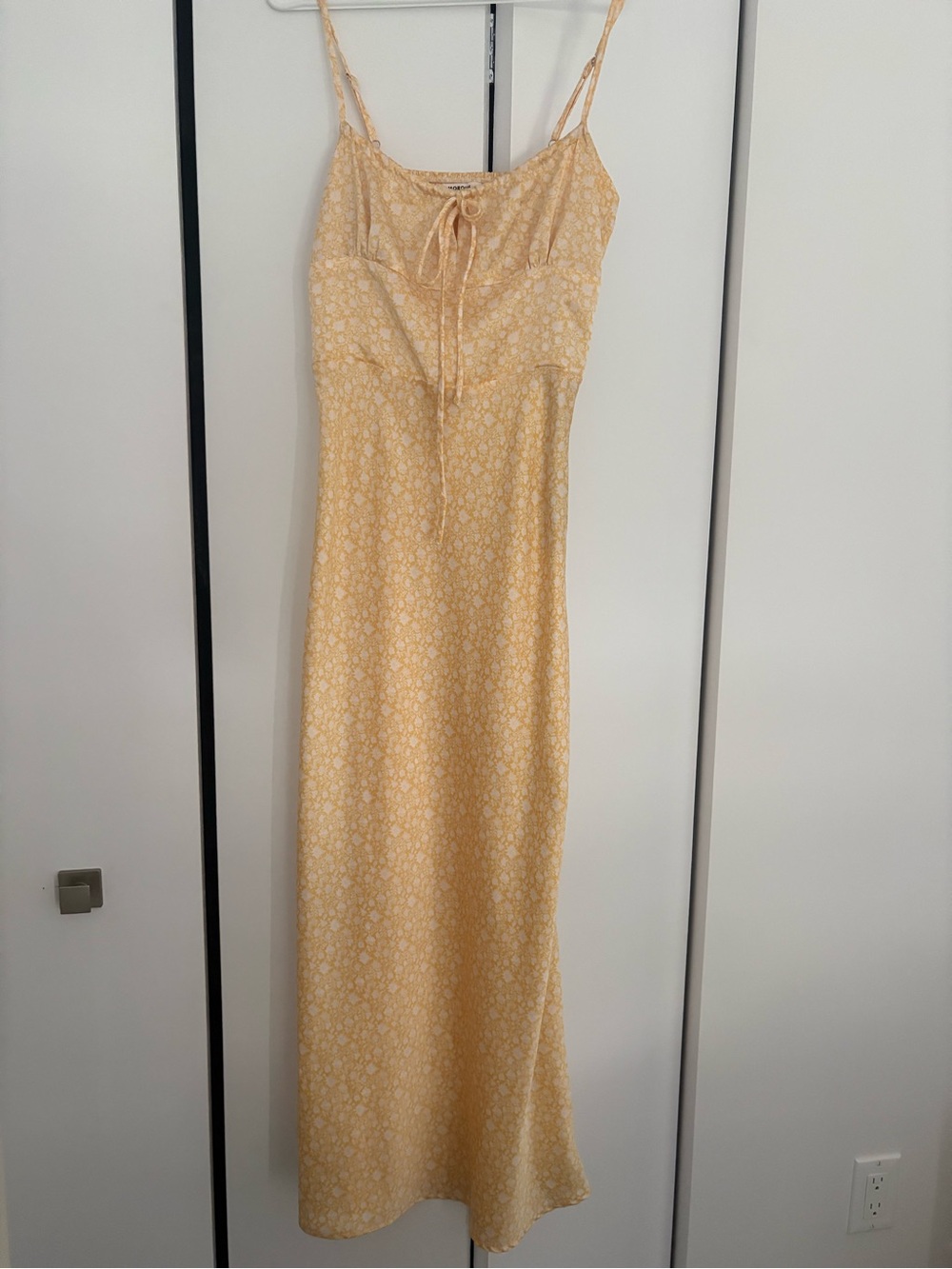 Glamorous Pale Yellow Floral Maxi Slip Dress